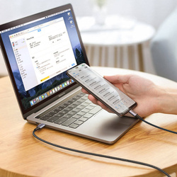 Ugreen kabel przewód USB Typ C - USB Typ C Power Delivery 100W Quick Charge FCP 5A 3m szary (90120 US316)