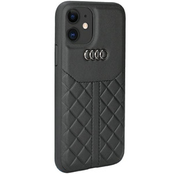 Audi Genuine Leather iPhone 12 / 12 Pro 6.1" czarny/black hardcase AU-TPUPCIP12P-Q8/D1-BK
