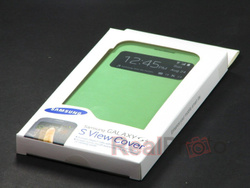 Futerał SAMSUNG Galaxy S4 SIV I9500 I9505 Etui Flip S-VIEW EF-CI950BWEG Zielony