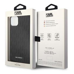 Case Karl Lagerfeld iPhone 14 Plus 6.7" hardcase black/black 3D Monogram