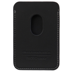 Audi Synthetic Leather Wallet Card Slot czarny/black MagSafe AU-MSCH-Q3/D1-BK