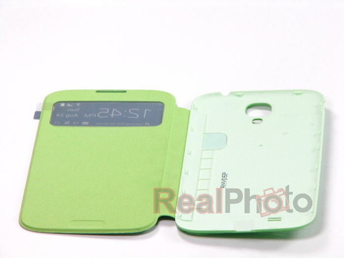 Futerał SAMSUNG Galaxy S4 SIV I9500 I9505 Etui Flip S-VIEW EF-CI950BWEG Zielony