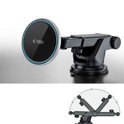 UCHWYT TECH-PROTECT A2 MAGNETIC MAGSAFE DASH CAR WIRELESS CHARGER 15W BLACK