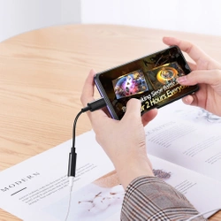 Adapter Choetech AUX003 USB-C do 3.5mm Audio Jack Adapter (czarny)