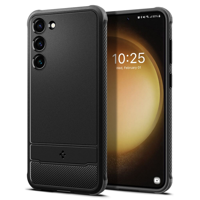 Case Spigen Rugged Armor GALAXY S23 MATTE BLACK