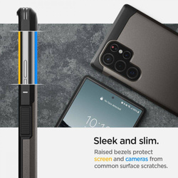ETUI SPIGEN GALAXY S22 ULTRA TOUGH ARMOR GUNMETAL