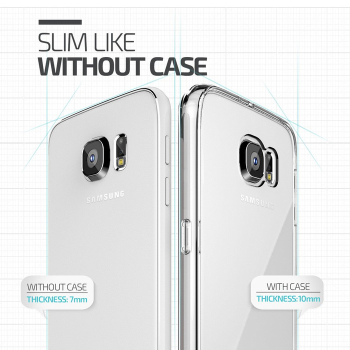Case Samsung Galaxy S6 VERUS Crystal Mixx Clear Clear As Spigen SGP Cover