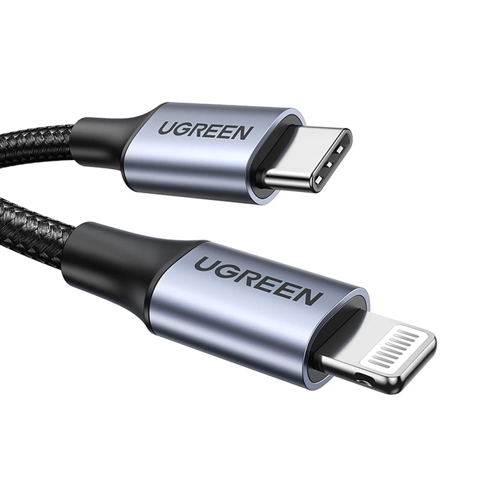 Ugreen cable MFI cable (Made For iPhone) USB Type C - Lightning 3 A 1 m black (US304 60759)