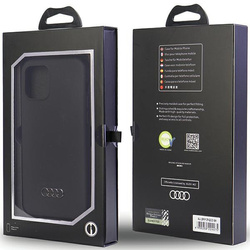 Audi Silicone Case iPhone 12 / 12 Pro 6.1" czarny/black hardcase AU-LSRIP12P-Q3/D1-BK