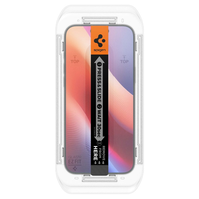 SZKŁO HARTOWANE SPIGEN GLAS.TR ”EZ FIT” 2-PACK IPHONE 16 PRO, 17, 17 PRO CLEAR