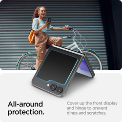 SZKŁO HARTOWANE SPIGEN GLAS.TR ”EZ FIT” 2-PACK GALAXY Z FLIP 6 / 7 FE CLEAR