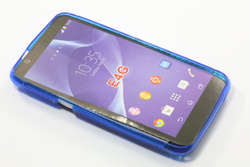 Cover S-Line Sony Xperia E4G Blue Silicone Case