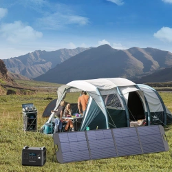 Choetech ładowarka solarna składana 200W czarna (SC011)