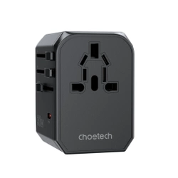 Choetech PD6041 USB-C USB-A PD 30W Travel Charger with 4 US EU UK AU Plugs - Black