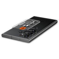 CAMERA PROTECTOR Spigen OPTIK.TR "EZ FIT" CAMERA PROTECTOR 2-PACK GALAXY S23 ULTRA BLACK