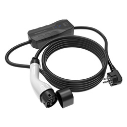 Ładowarka do samochodu elektrycznego typ-2 Choetech ACG14 3,5 kW, z wyświetlaczem LCD (biała)