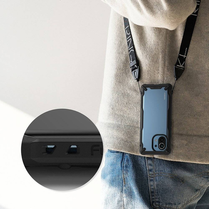 Ringke Fusion X durable PC Case with TPU Bumper for Xiaomi Mi 11 black (FXXI0030)