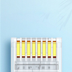 Ugreen 100x plug plug coupler end RJ45 8P8C Cat 6 transparent (60558)