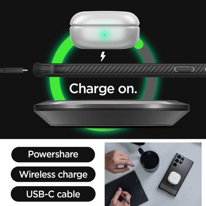 Case Spigen Rugged Armor GALAXY S23 ULTRA MATTE BLACK