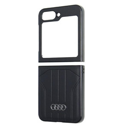 Audi Synthetic Leather MagSafe Z Flip 6 F741 czarny/black hardcase AU-TPUPCFlip6-Q5/D1-BK