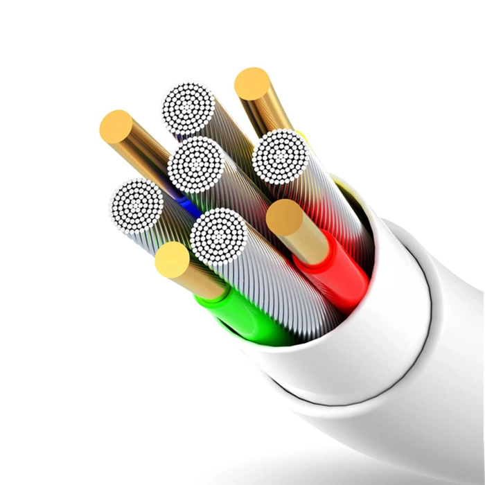Dudao przewód kabel USB / Lightning 5A 2m biały (L2L 2m white)