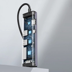 Adapter Hub UGREEN, USB-C do 2x USB 3.0, HDMI, RJ45, SD/TF 90568