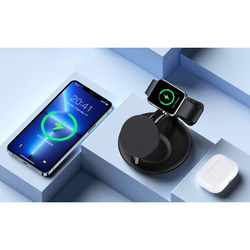 Choetech inductive 3-in-1 charging station iPhone 12/13/14, AirPods Pro, Apple Watch black (T587-F)