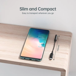 Adapter Choetech AUX003 USB-C do 3.5mm Audio Jack Adapter (czarny)