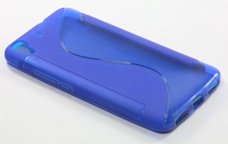 Pokrowiec S-Line Huawei Ascend Y6 Niebieski Etui Silikon