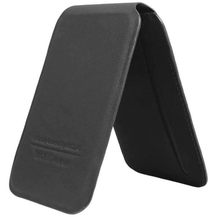 Audi Leather Wallet Card Slot Stand czarny/black MagSafe AU-MSCH-GT/D3-BK