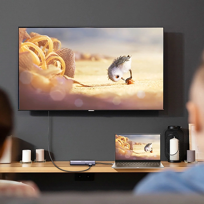 Adapter Hub UGREEN, USB-C do 2x USB 3.0, HDMI, RJ45, SD/TF 90568