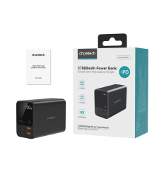 Choetech B635BK powerbank 2xUSB-A / 2xUSB-C 27000mAh - black