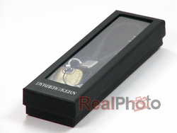 Przywieszka ZŁOTY Kwadrat ZE SKÓRY DYBERG-KERN