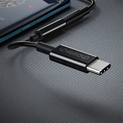 Adapter Choetech AUX003 USB-C do 3.5mm Audio Jack Adapter (czarny)