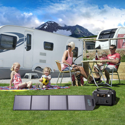 Choetech solar charger 100W foldable 2x USB 1x USB C PD QC black (SC009-V2)