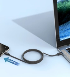 Choetech XCC-1054 240W Cable with Power Delivery 3.1 USB-C Magnetic 1.2m - Black