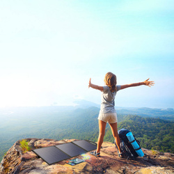 Choetech ładowarka solarna składana 120W 1 x USB Typ C / 2 x USB Typ A (SC008)