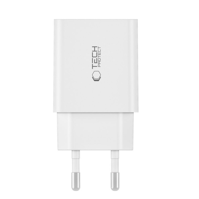 Tech-protect C35w 2-port Network Charger Pd35w + Lightning Cable White