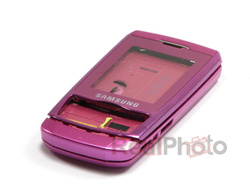 SAMSUNG D900 Obudowa Różowa Komplet Grade B