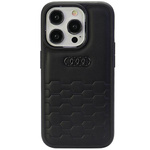 Audi GT Synthetic Leather iPhone 15 Pro6.1"czarny/black hardcase AU-TPUPCIP15P-GT/D2-BK