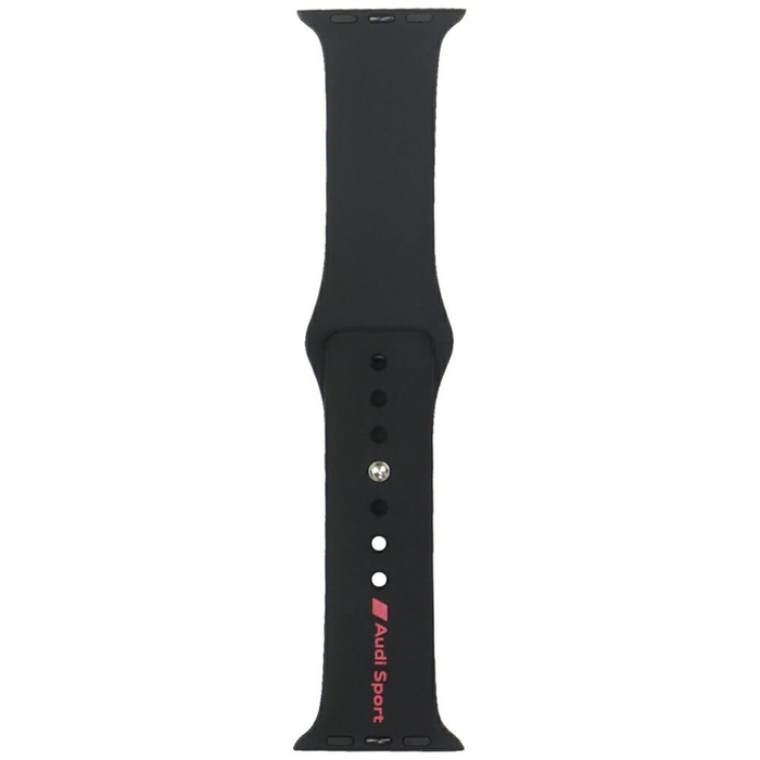 Pasek Audi Sport Red Logo Silicone Watch Strap do Apple Watch 40/41/42mm czarny
