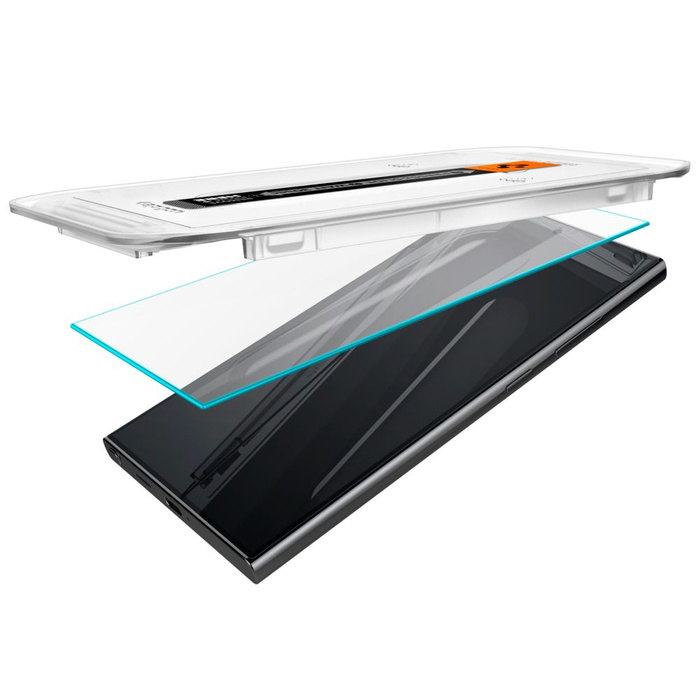 Tempered Glass Spigen Glas.tr "ez Fit" 2-pack Samsung Galaxy S24 Ultra Clear