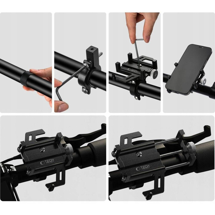 Uchwyt Rowerowy Tech-Protect Alupro Universal Bike Mount Black