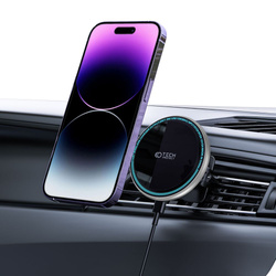 UCHWYT TECH-PROTECT A2 MAGNETIC MAGSAFE VENT CAR WIRELESS CHARGER 15W BLACK