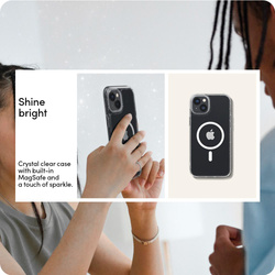 Case Spigen IPhone 14 PLUS CYRILL SHINE Mag MagSafe Glitter CLEAR