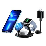 Choetech inductive 3-in-1 charging station iPhone 12/13/14, AirPods Pro, Apple Watch black (T587-F)