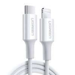 Ugreen kabel przewód USB Typ C - Lightning MFI 1m 3A 18W biały (10493)