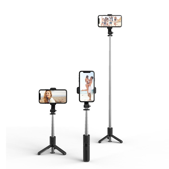 KIJEK SELFIE TECH-PROTECT L02S WIRELESS SELFIE STICK TRIPOD BLACK
