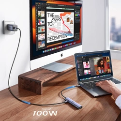 Adapter HUB UGREEN CM478 USB-C do HDMI, USB-A 3.0, 2x USB-A 2.0, PD