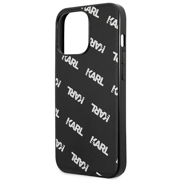 Case KARL LAGERFELD Apple iPhone 13 13 Pro Allover Black Hardcase
